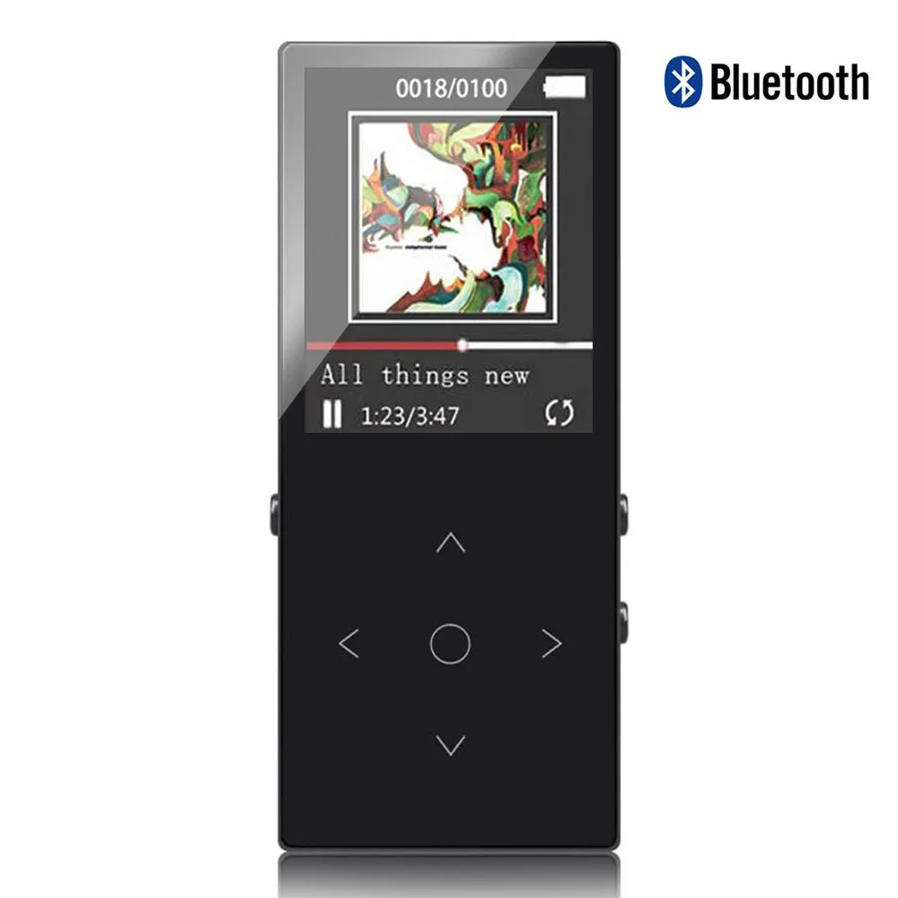 MP3 плеер Bluetooth 8 ГБ металлический сенсорный экран BENJIE K8 1 &quotэкран звук без потерь FM