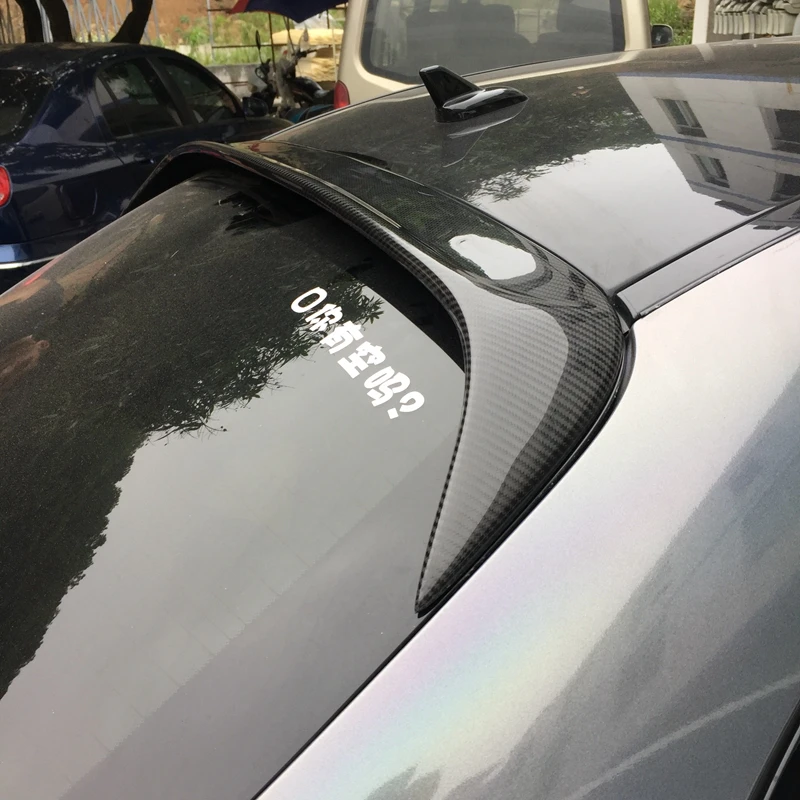 Class Carbon Fiber Rear Roof spoiler Window wing For Mercedes Benz W205 Sedan 4 Door Only 15-17 C63 AMG C200 C250 C180 car | Автомобили и