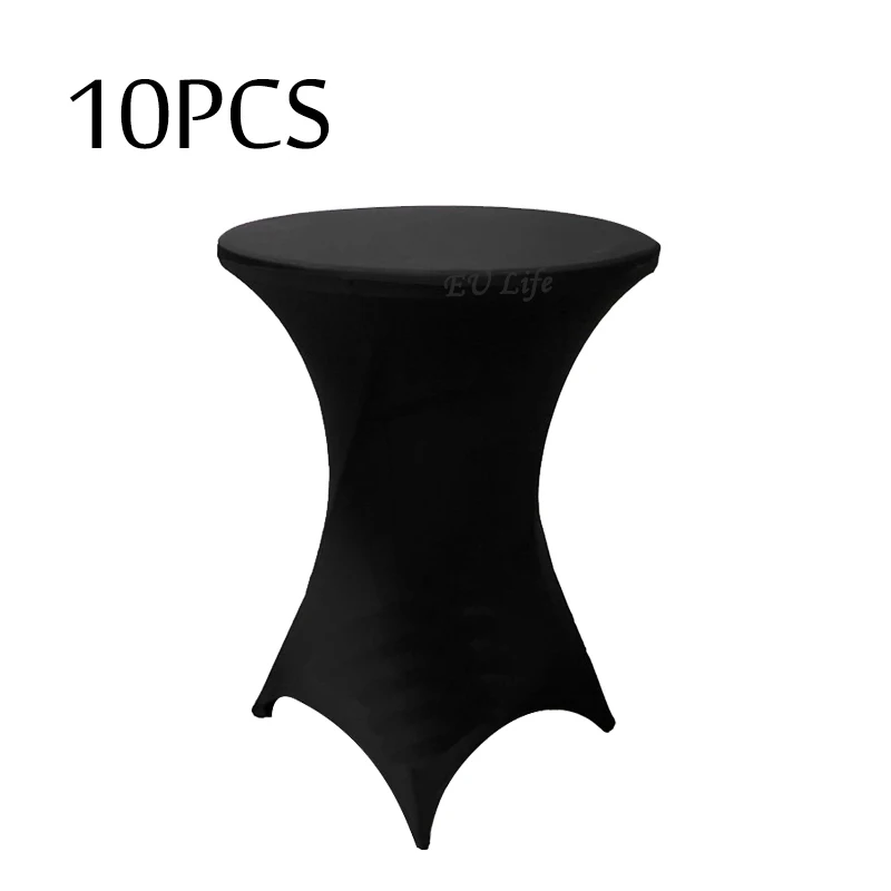 10 шт. Белый стрейч коктейль лайкра сухой бар чехол для стола из спандекса бистро