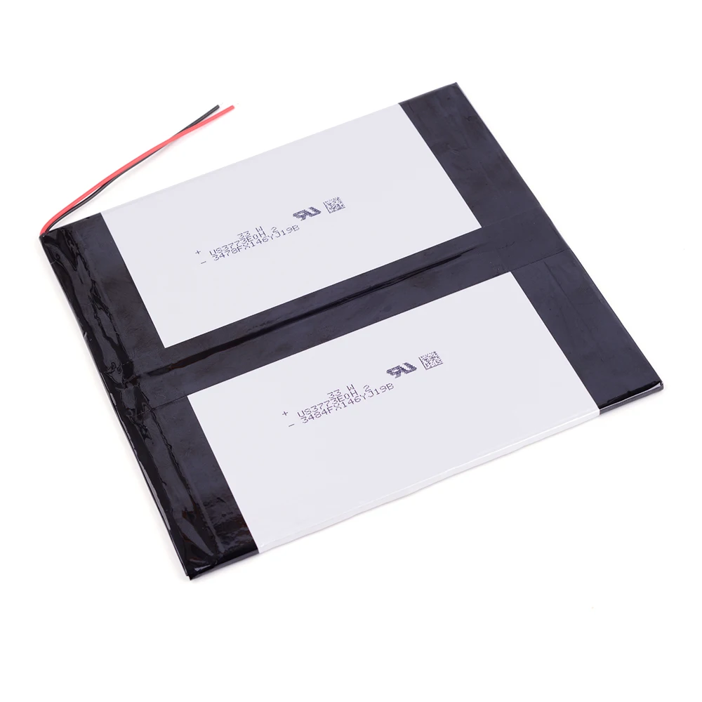 

3773140*2 3.7V 10000mAh Rechargeable li-Polymer Battery For tablet PC DVD 37140146