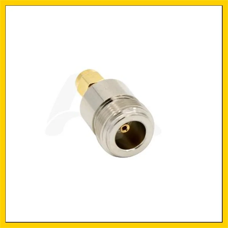 

2 PCS antenna RF adapter N Female to SMA male pin goldplated straight connector