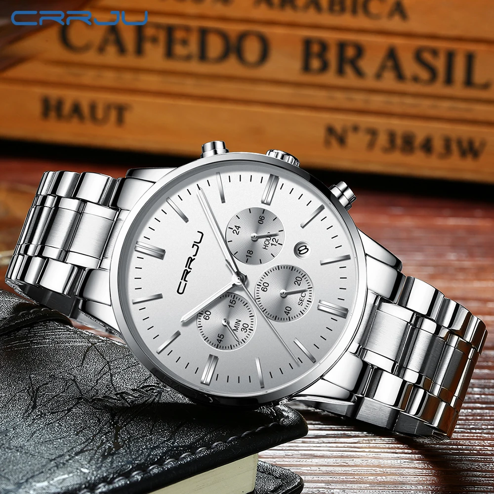 Часы Relojes 2019 мужские из нержавеющей стали брендовые Роскошные деловые Кварцевые