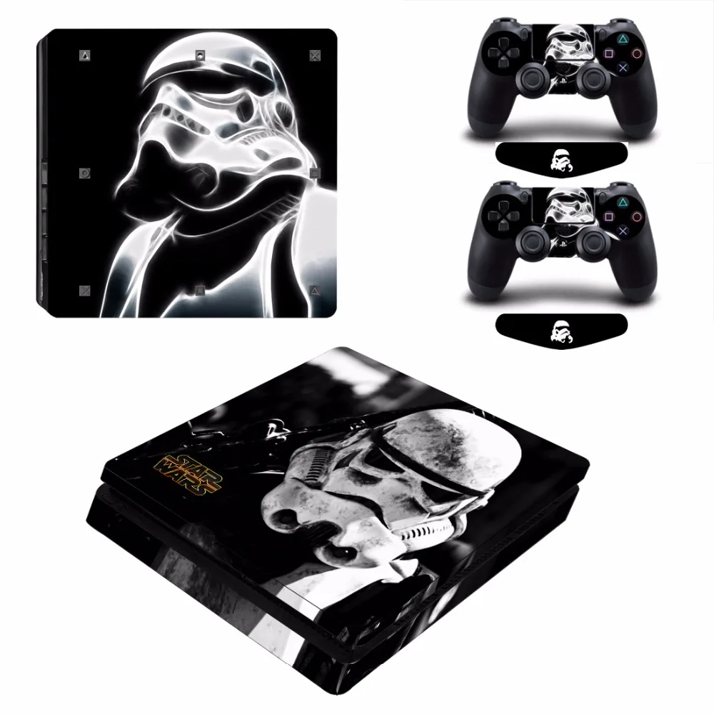 ARRKEO, Звездные войны, штурмовик, виниловая наклейка, PS4, тонкая кожа, наклейка для playstation 4, тонкая консоль, 2 контроллера, рождественский подарок
