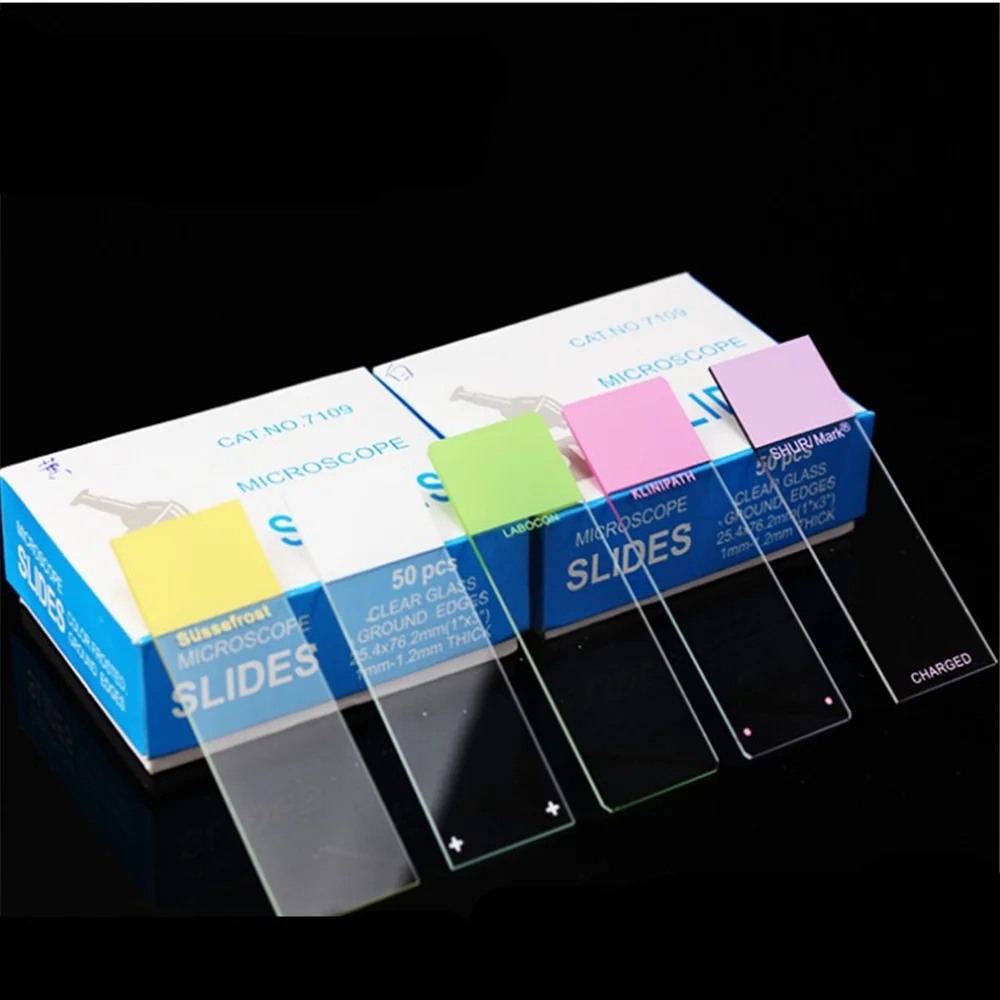 

Microscope Slides 7109,1"X3"(25.4X76.2),Thickness is 1-1.2MM,50PCS,Lab Glass ;Can be Written