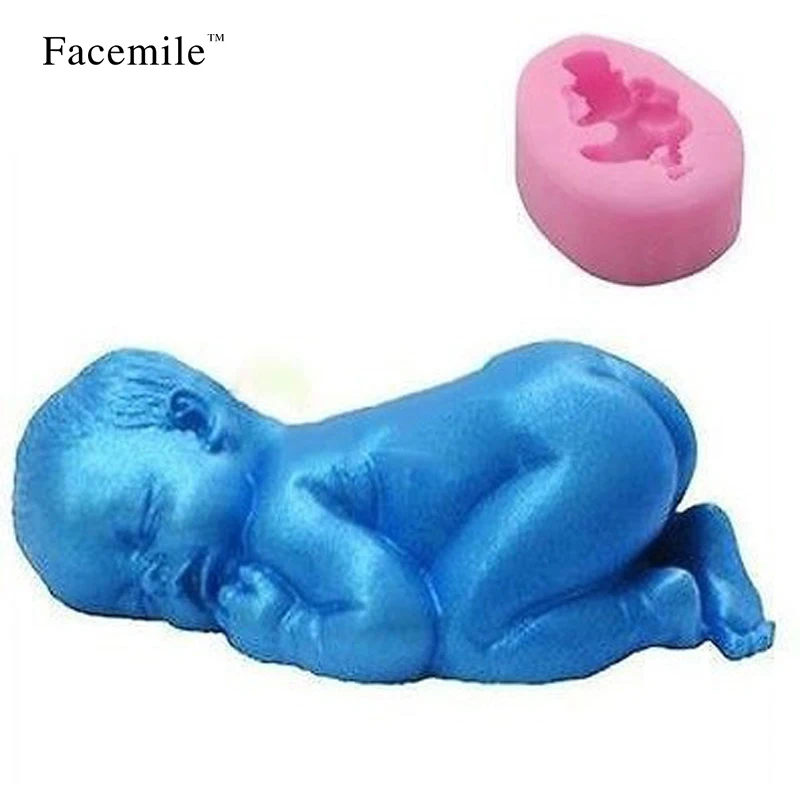 Facemile 3D помадка силиконовые формы спящего ребенка подарок украшения Инструменты