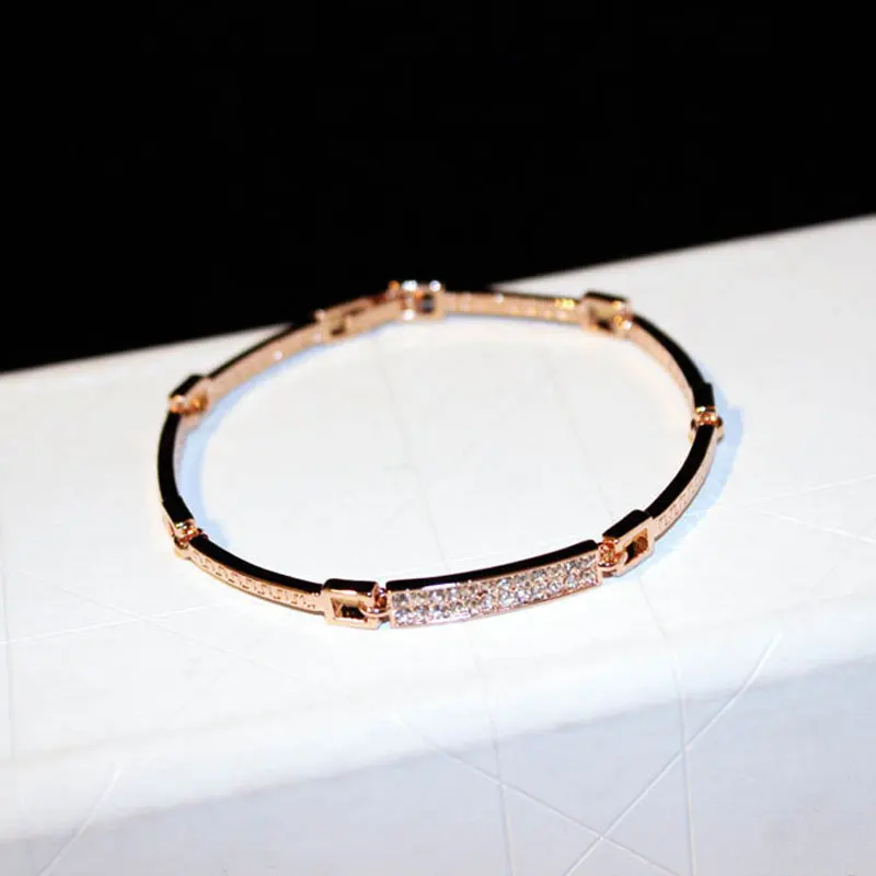 Модный браслет со стразами и кристаллами для женщин роскошный золотой цвет