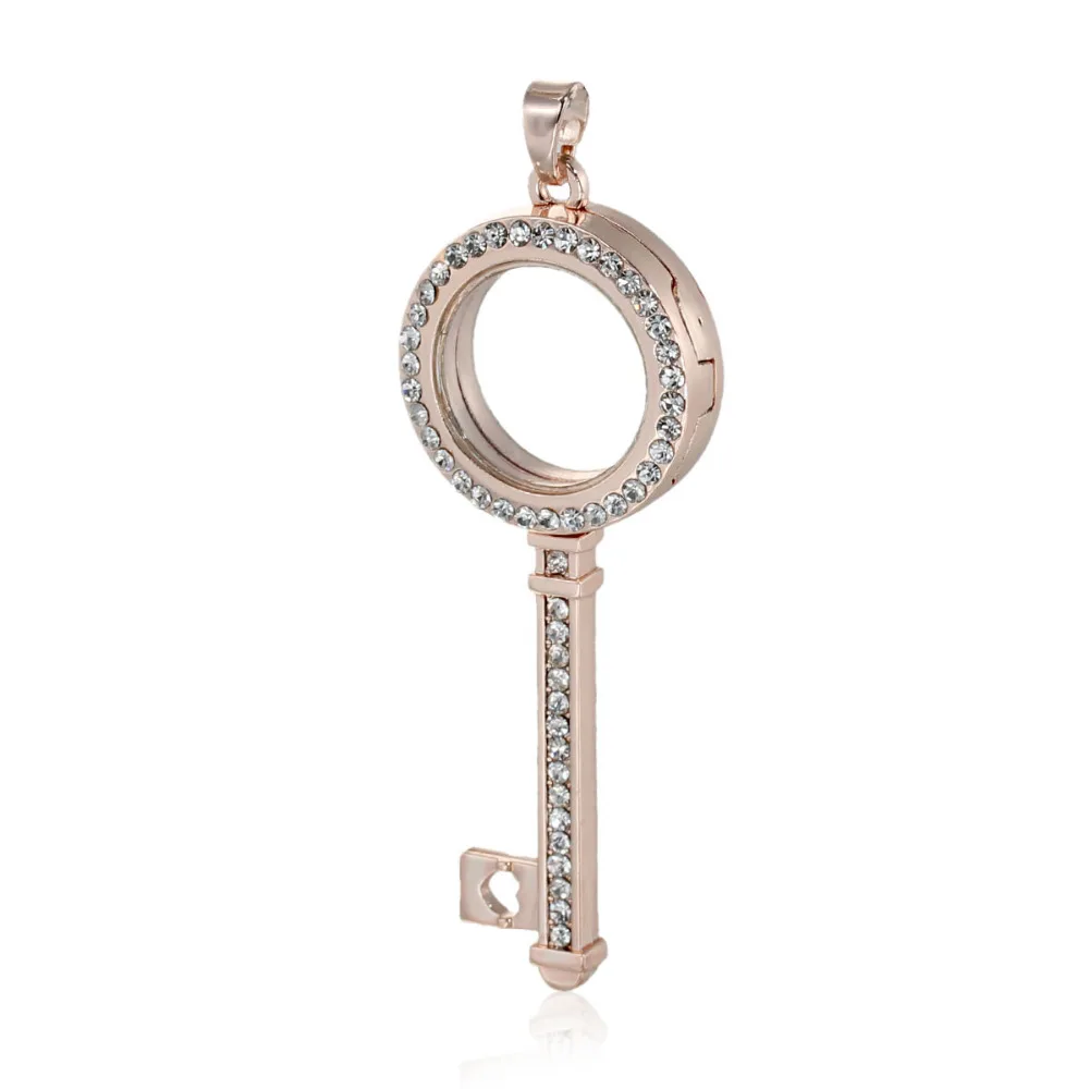 DoreenBeads живые стеклянные кулоны с памятью подвески для ключей золотой цвет античное бронзовое сердце полые