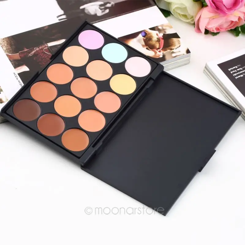 15 Цвет корректор для лица крем профессиональная палитра консилер уход камуфляж