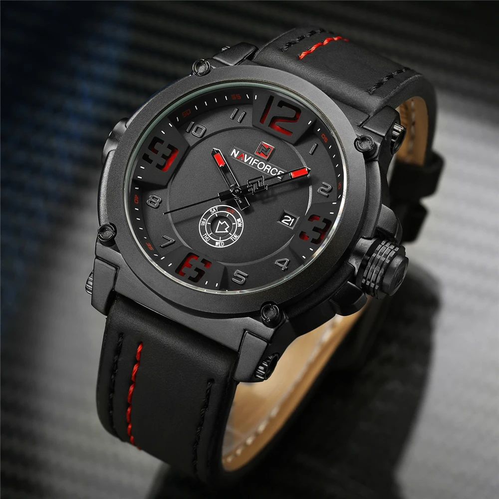 Часы наручные NAVIFORCE Мужские кварцевые Брендовые повседневные спортивные