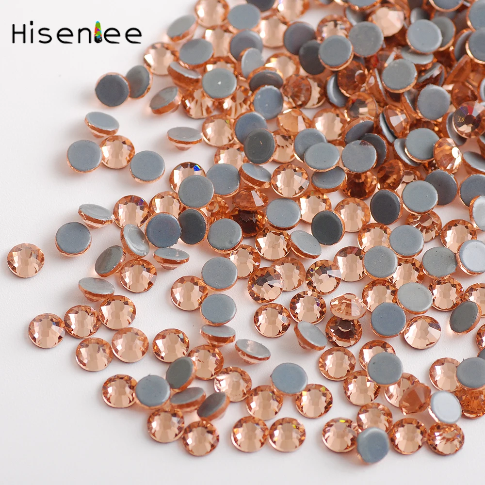

AAAA Gorgeous Elegant Fashion Ladies Jewelry 3D Design Decoration Champagne Color Hotfix Rhinestone Charm Handicraft Accessories
