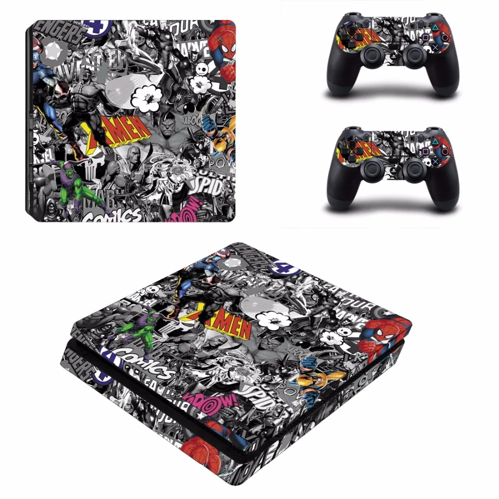 Бэтмен Харли Квинн и Джокер PS4 тонкая кожа Наклейка для sony playstation 4 консоль и 2 контроллера PS4 тонкая кожа Наклейка