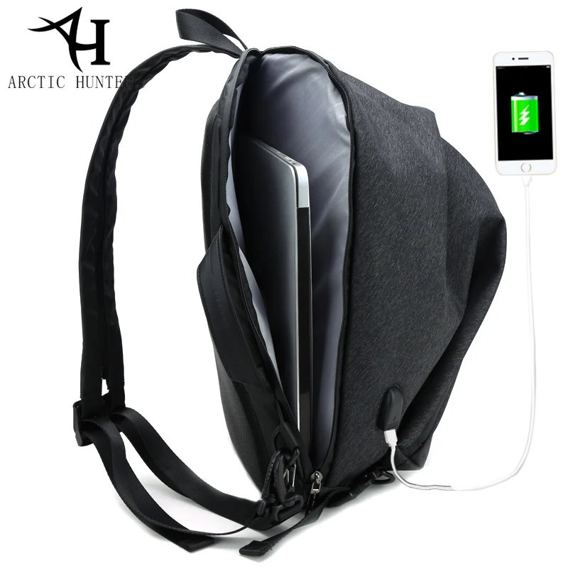 ARCTIC HUNTER винтажный повседневный рюкзак для ноутбука usb зарядка на плечо сумка