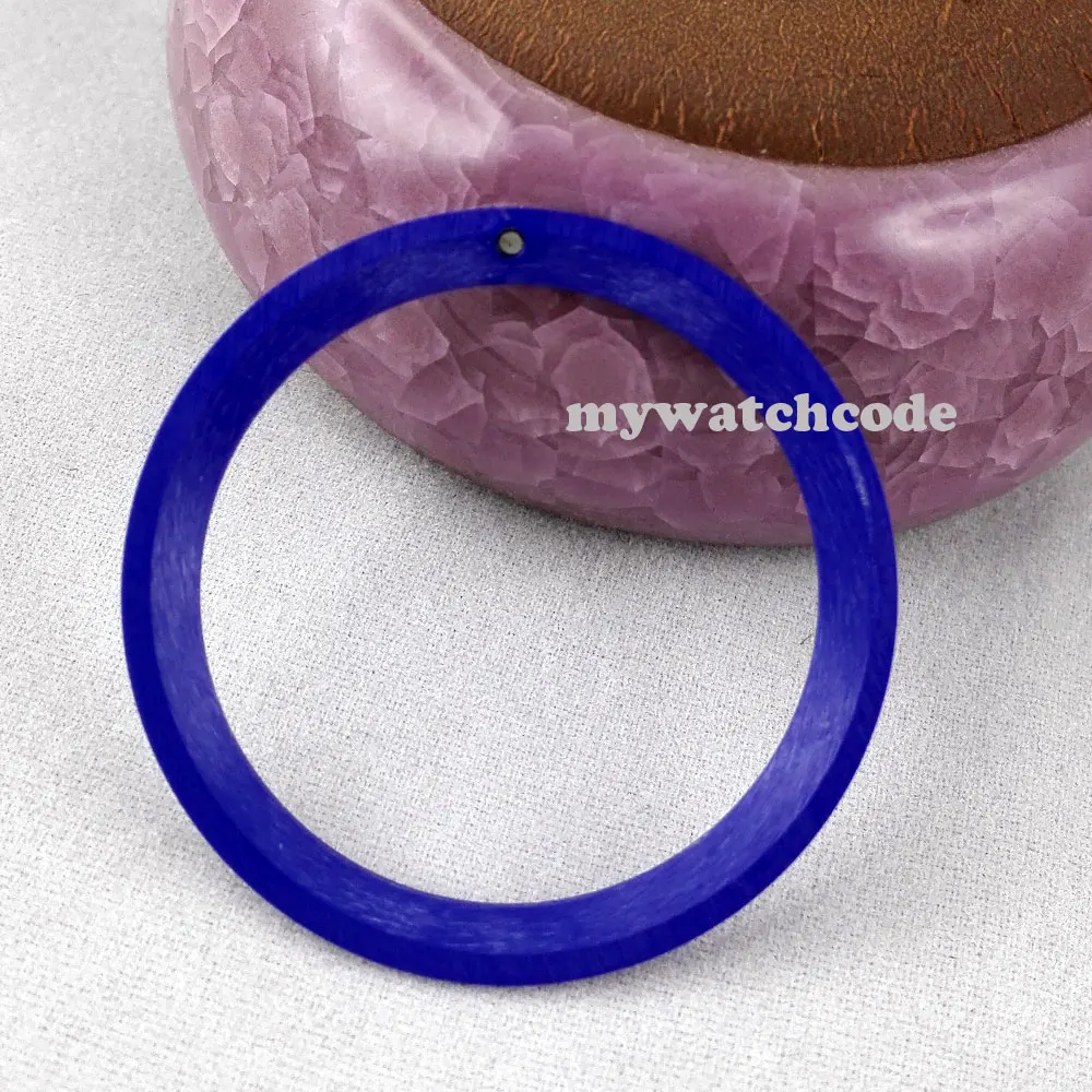 Вставка для мужских часов 38 мм Синяя Керамическая рамка изготовленная фабрикой