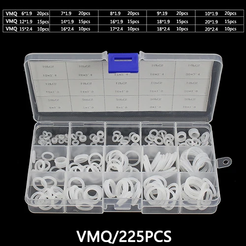 white silicone x1 PCP пейнтбольная прочная розетка уплотнительное кольцо силиконовый NBR VMQ FKM красный черный белый зеленый прокладка замена быстроразъемная муфта фитинги - Цвет: white silicone x1