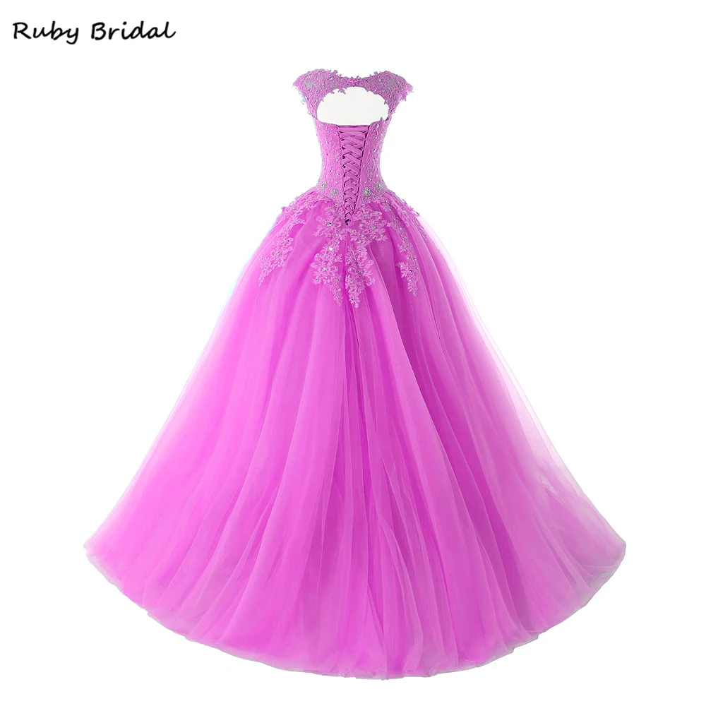 Рубиновое свадебное платье Nexy Custome новое бальное без рукавов с