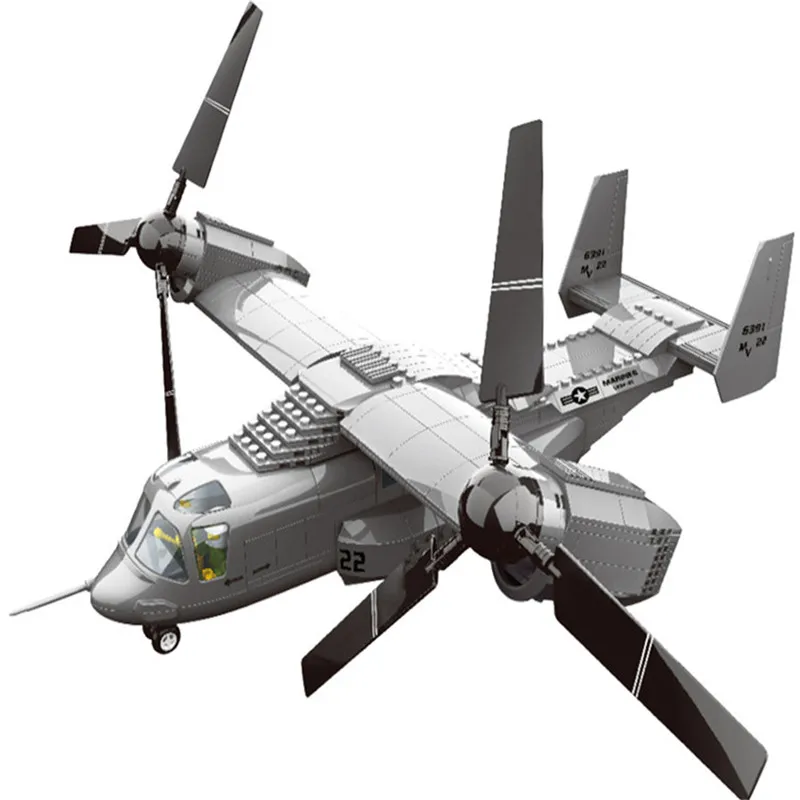 Конструктор «военно-воздушные силы» JX006, 593 блоков, V-22 шт. Конструктор «военно-воздушные силы» JX006, 593 блоков, V-22 шт.