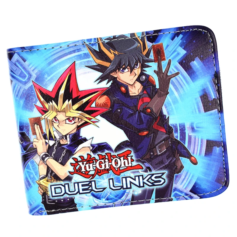 Yu Gi Oh бумажник мужской короткий кошелек кредитница кошельки|Мужские кошельки| |