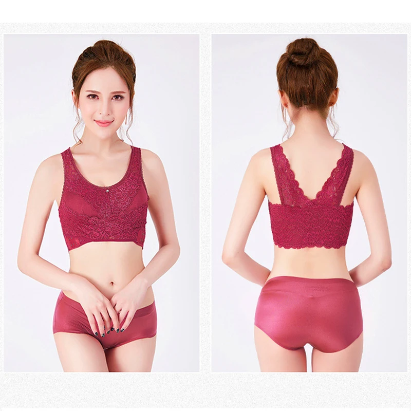 Корректор осанки лифтинг бюстгальтер тонкого размера плюс Bralette новые кружевные бюстгальтеры для женщин нижнее белье Глубокий v-образный вырез классический бюстгальтер для сна подарок