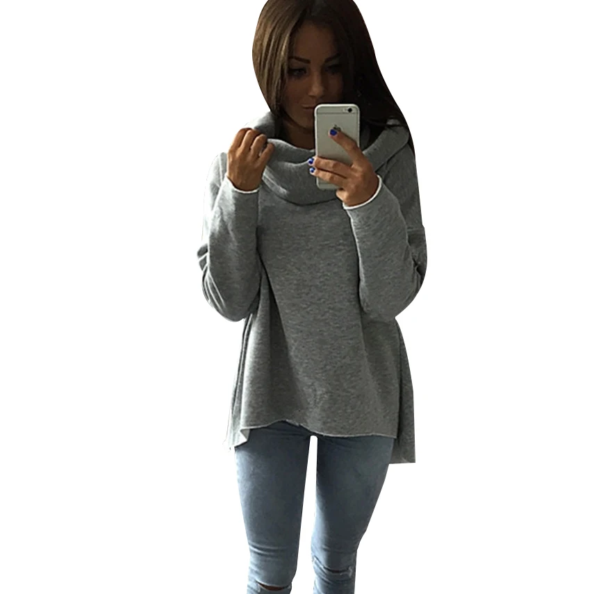 2019 Повседневная Толстовка с капюшоном женские толстовки длинным рукавом Женские