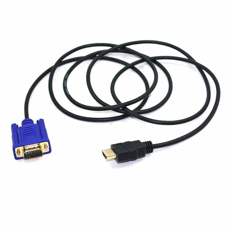 Адаптер DOITOP HDTV Male VGA HD 15 15Pin адаптер кабель 6FT 1 8 m 1080P To Аудио конвертер