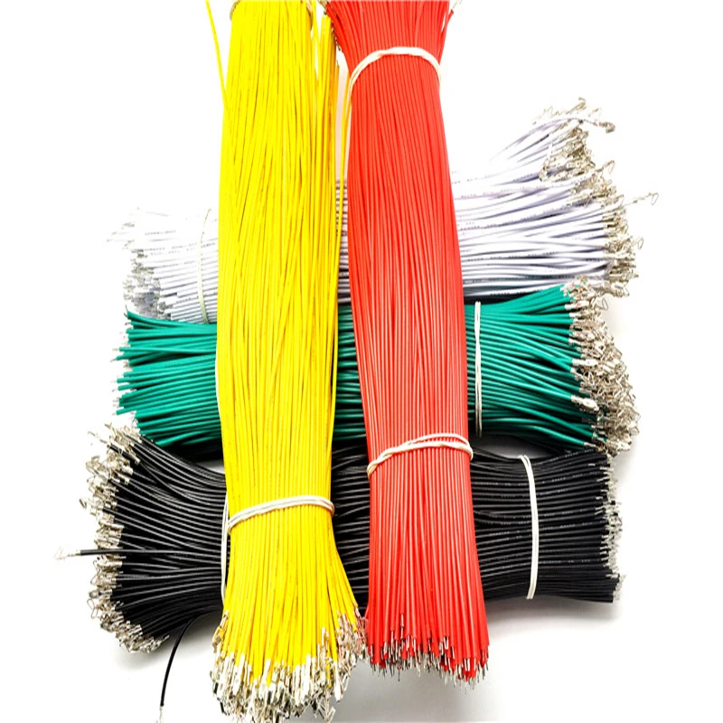 

50pcs/lot KF2510 1P Terminal Cable KF2510 Line Single Head Spring Electronic Wire Connecting Line 20CM 26AWG