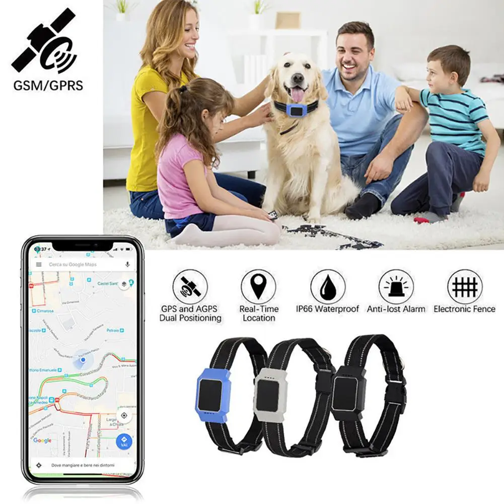 Умный водонепроницаемый D35 голосовой вызов GPS локатор трекер ошейник для больших
