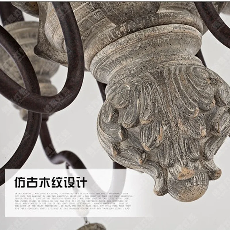 Люстра в стиле ретро для гостиной подвесная Светодиодная лампа традиционном