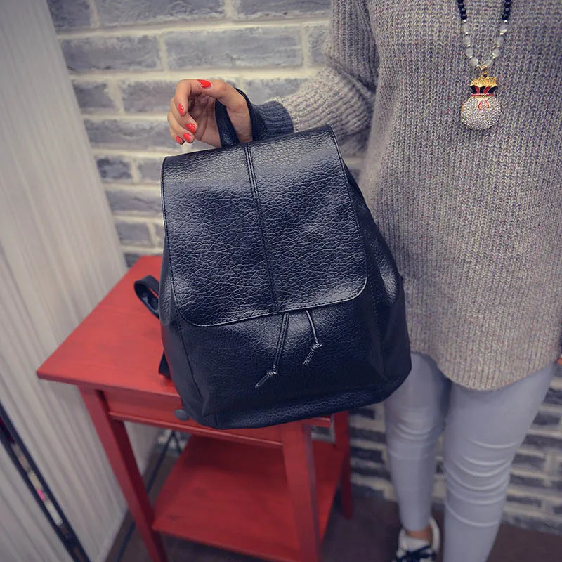 Женский рюкзак WML99 простой винтажный из искусственной кожи на плечо 2019 | Багаж и