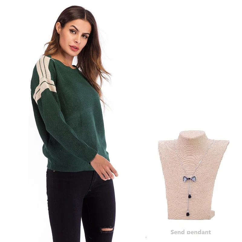 women sweater streetwear Leisure fashion vetement femme 2018 autumn winter computer knitted o-neck Keep warm Slim-type | Женская одежда