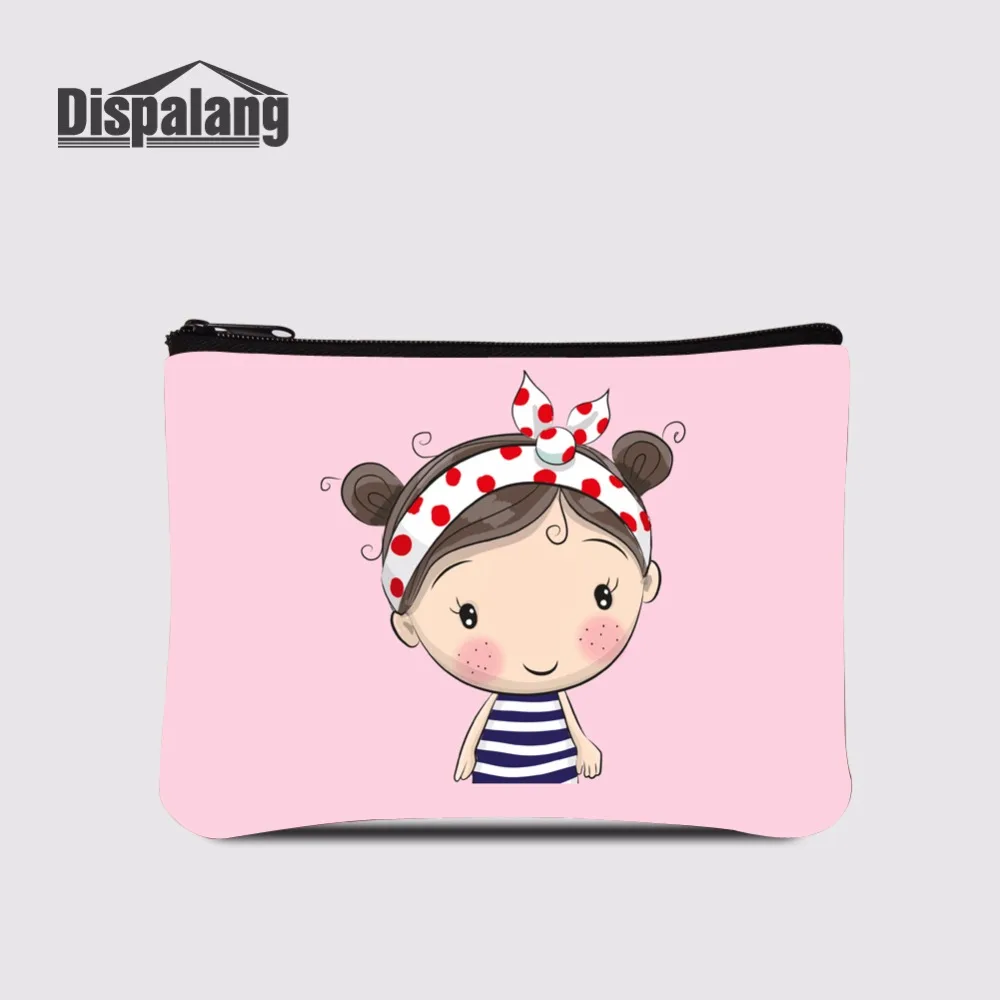 Dispalang Kawaii мультфильм девушка мини небольшой Женская портмоне держателя карты Case