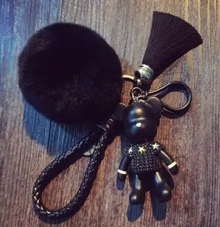 Style 2 Новинка, полные стразы, хмурый медведь, брелок для ключей, брелок в виде креста, прекрасный праздничный подарок, автомобильный брелок для ключей - Цвет: Style 2