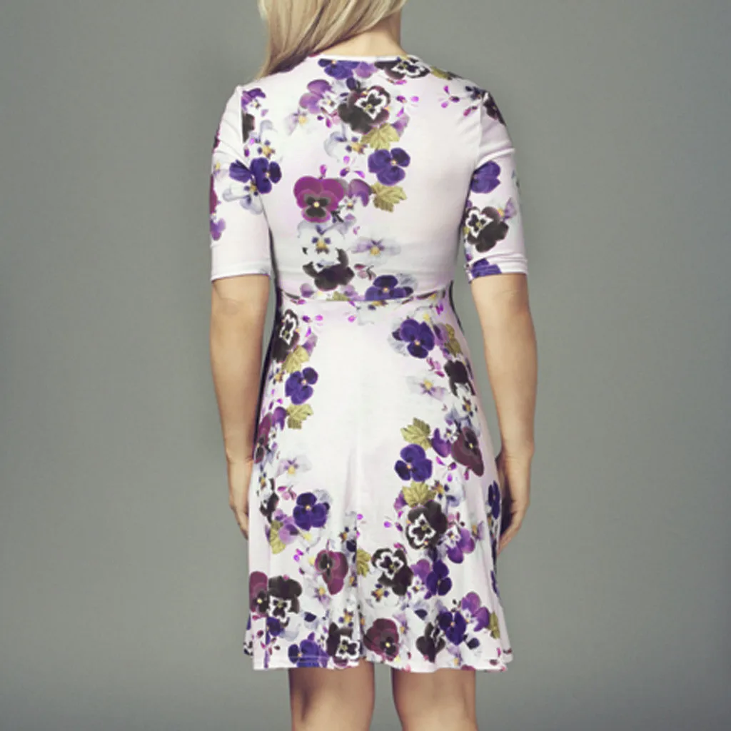 Women clothing maternity dress ropa de mujer Pregnant Leopart Floral Midi Tea Dress Maternity Photography Nursing Dress