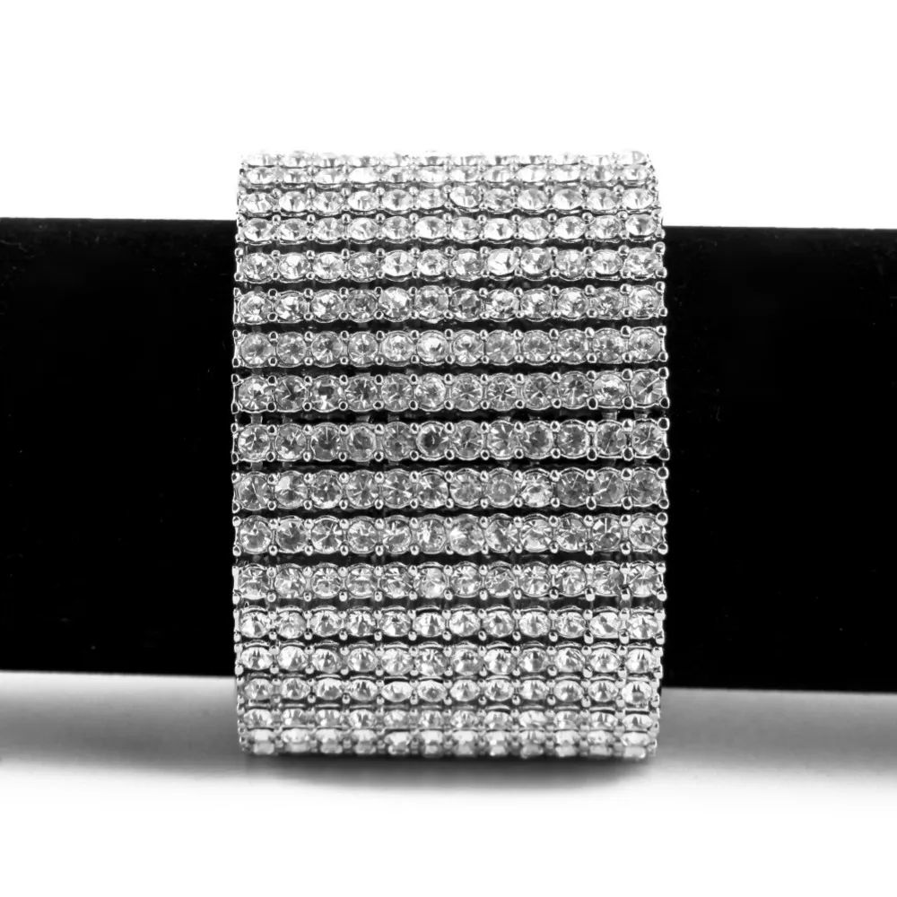 В стиле хип-хоп Полный Стразы Bling льдом реперские кепки золотой браслет Цвет 12