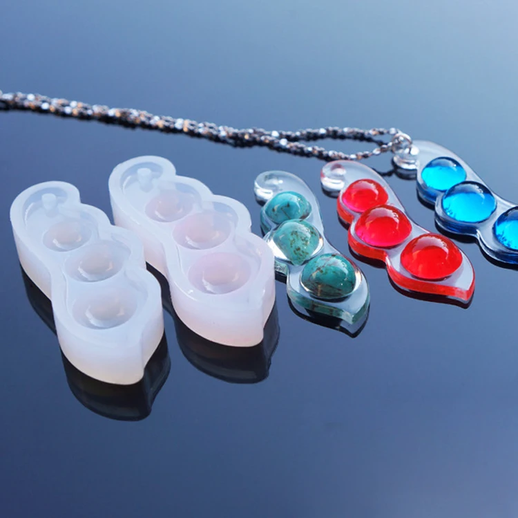 APRICOT 1pɼ's Water Drop Epoxy Silicone Mold Crystal Diamond Bracelet Pendant Jewelry Doming Mould Resin Casting Craft | Дом и сад