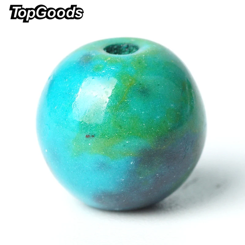 Бусины TopGoods из натурального Феникса зеленый хризоколла яшма драгоценный камень