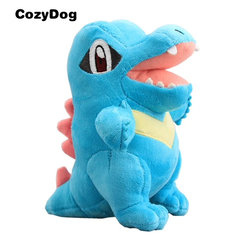 Totodile 6 inch Высокое качество; Пикачу Serries плюшевые куклы Pichu Raichu Wobbuffet Gengar Charizard Cyndaquil Absol Togepi Skitty Cubone подарки игрушки - Цвет: Totodile 6 inch
