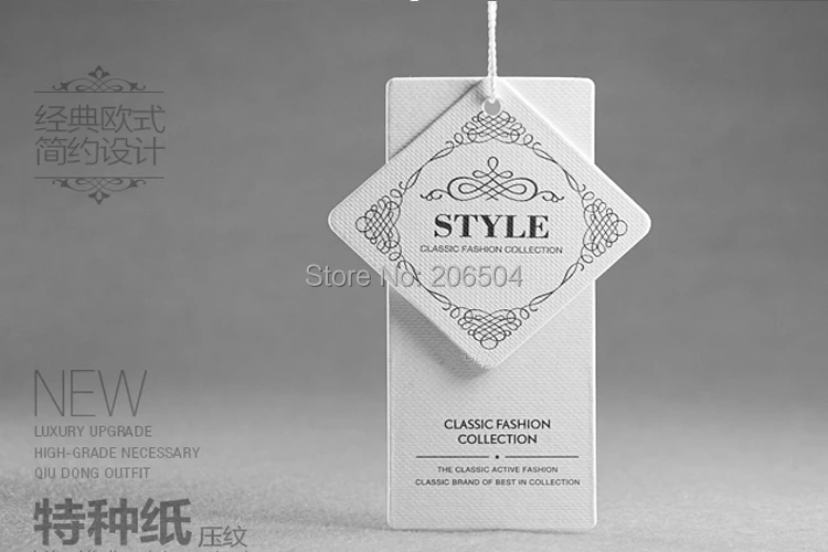 На заказ 500 шт./лот бирки для одежды этикетки с принтом свинга торговая марка от