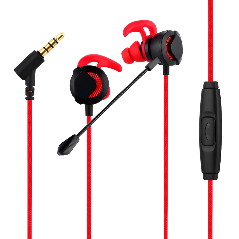 Наушники 3 5 мм наушники вставные Игровые металлические HiFi гарнитура с микрофоном