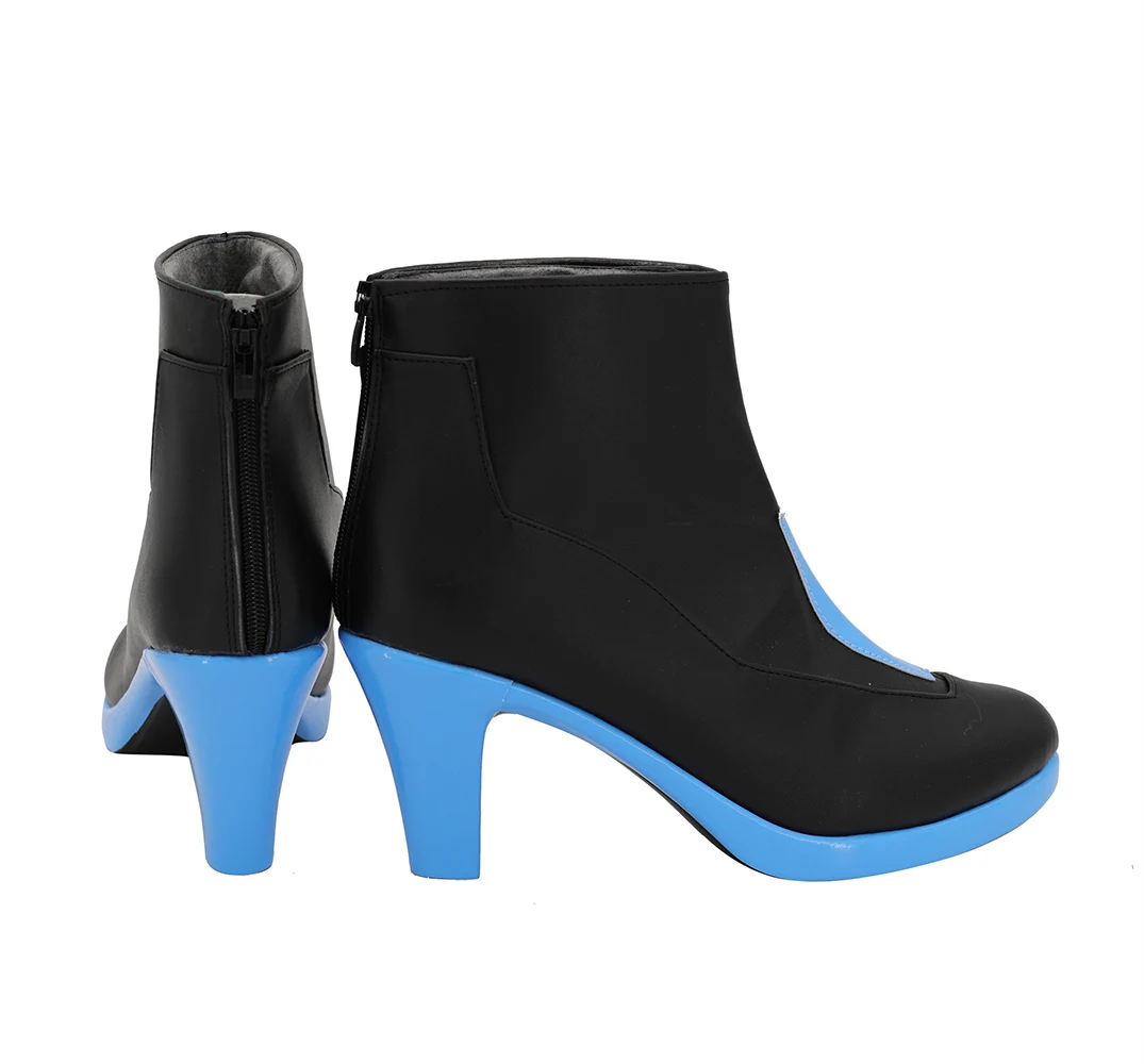 Purple Heart Neptune Shoes Cosplay Mega Dimension VII Boots High Heel Custom Made | Тематическая одежда и униформа