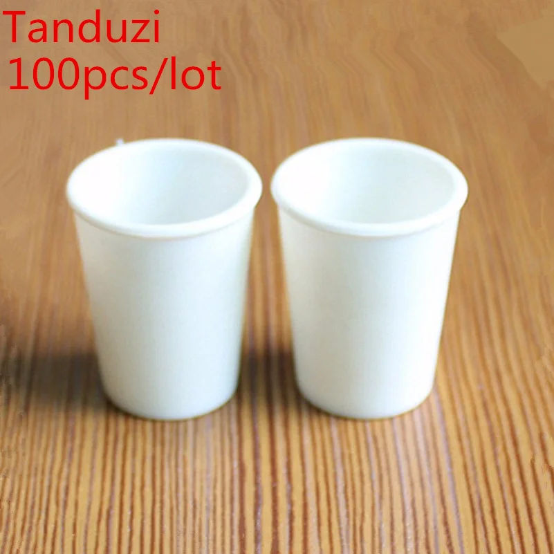 Tanduzi 100pcs Wholesale Mini White Cups Sweet Coffee Fake Food Imitation Cup Plastic Crafts Dollhouse Decoration DIY | Дом и сад