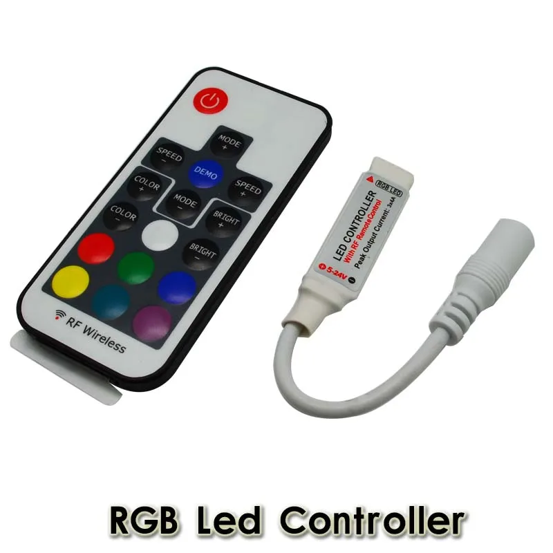 15 шт. DC 12 В 24 в RGB Led Control ler Mini RF Wireless 3 канала 6A общий анод для управления SMD 5050