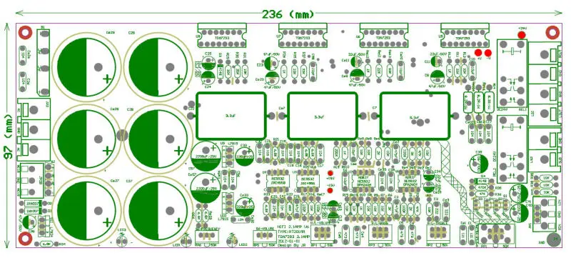 Печатной платы только 2.1 усилителя TDA7294 TDA7293 усилитель сабвуфера с защиты
