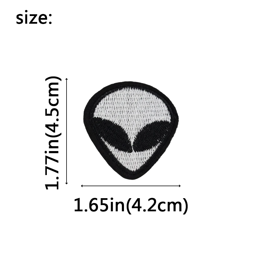 10 шт. чужеродные нашивки панк значки на одежду железная вышитая нашивка