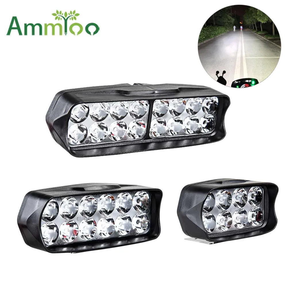 Передняя фара AmmToo для мотоцикла светодиодсветильник противотуманная 4WD