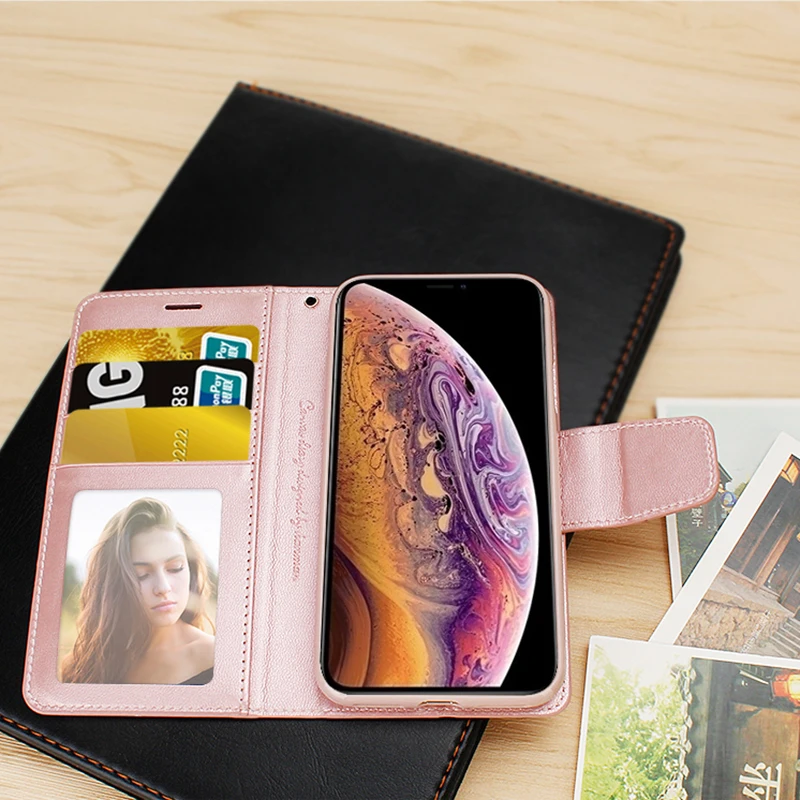 For Apple iphone XS Max Case Original Hanman Leather Wallet Flip Cover for X XR Plus Mobile Phone Bags Coque | Мобильные телефоны и