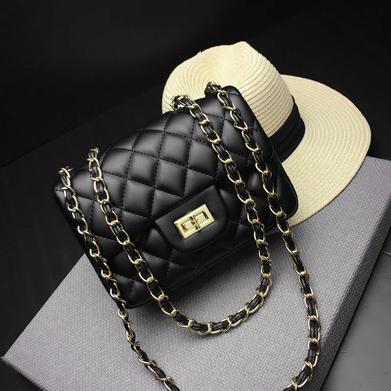 AMLETG Brand Leather Crossbody Bag Luxury Shoulder Bag Quilting Designer Handbag Female Pink Bag Retro Small Messenger Bag Sac A
