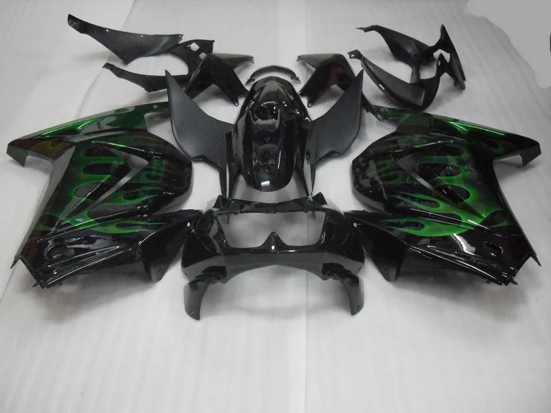 Комплект обтекателей из АБС-пластика для KAWASAKI Ninja ZX250R 08 09 10 11 12 ZX 250R EX250 2008 2012 черный