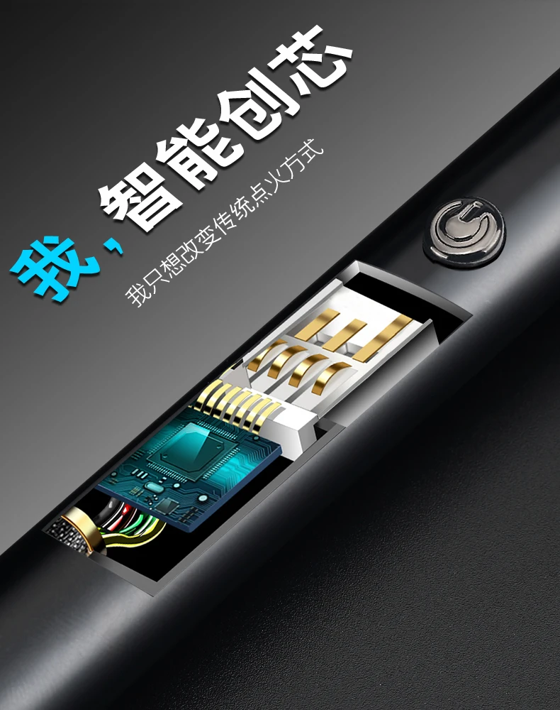 Электрическая перезаряжаемая USB кухонная зажигалка, ветрозащитная Электронная зажигалка для сигарет, плазменная импульсная дуговая Зажигалка для барбекю, беспламенная зажигалка