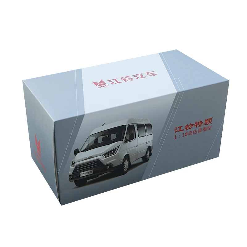 1:18 литая модель для JMC Teshun Transit Silver MPV игрушечный автомобиль из сплава миниатюрная