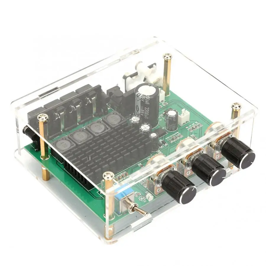 Плата цифрового усилителя AC12 17V/DC 12 24V AMP модуль 80W * 2 двухканальный цифровой аудио